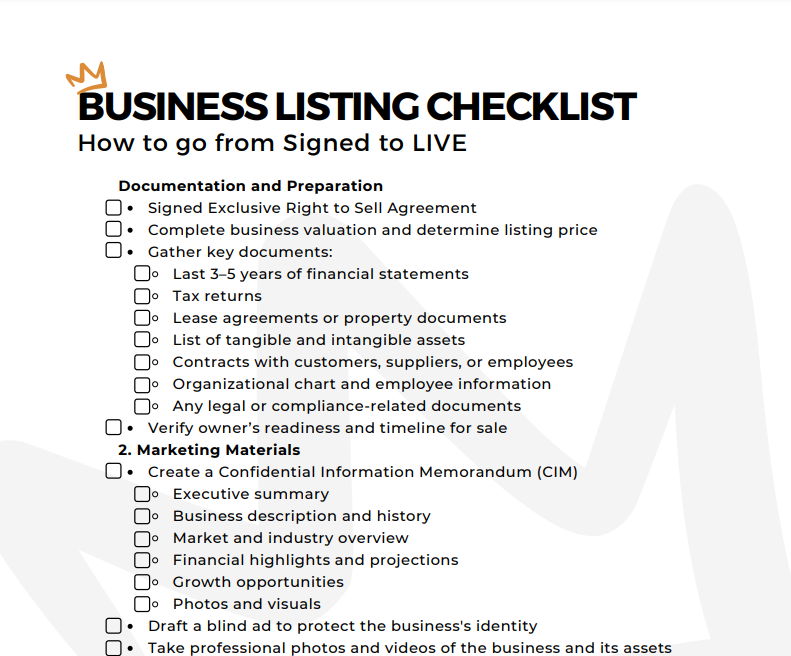 Business Listing Checklist
