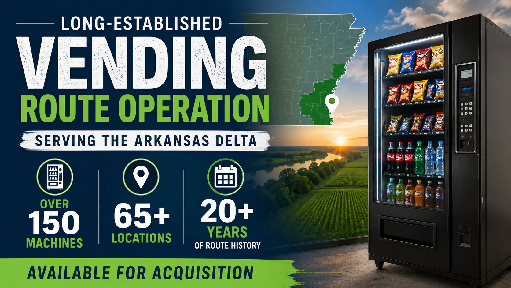 $313K Revenue | 150+ Vending Machines Across 65 Locations